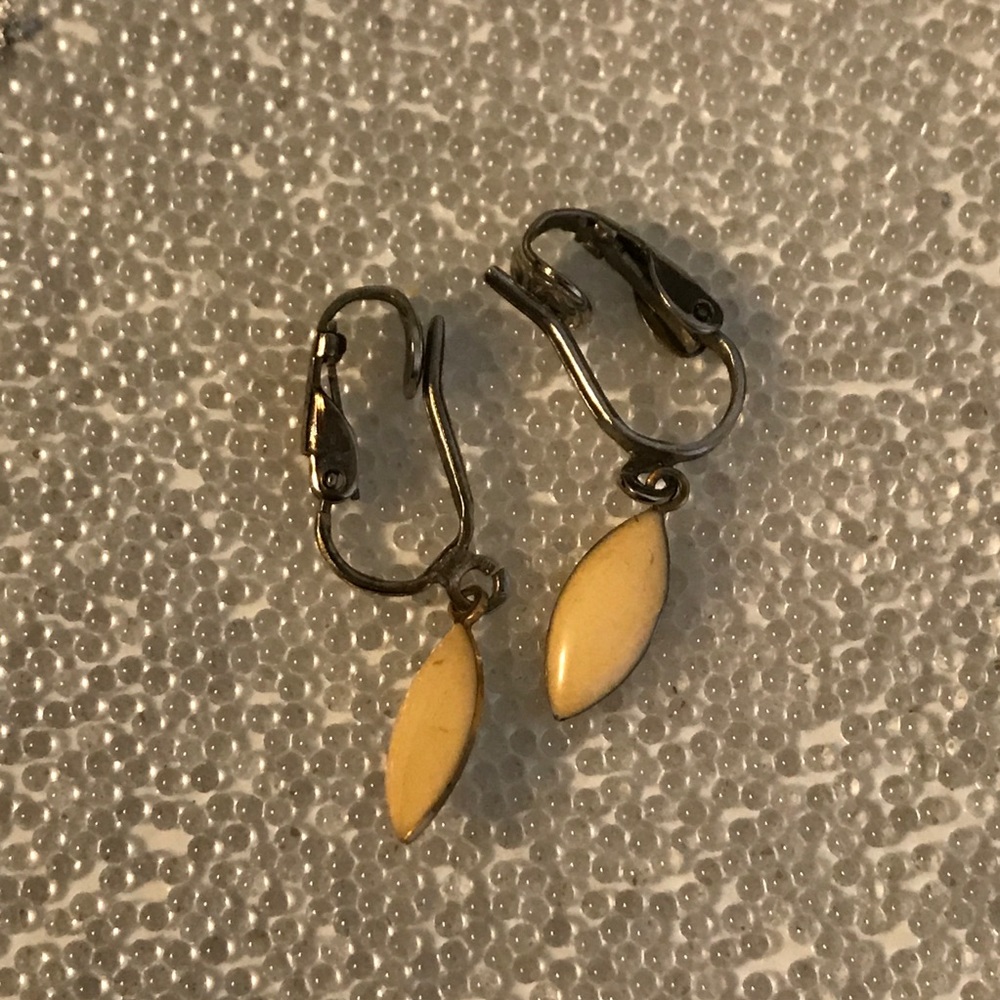 1930’s Vintage Silver and Enamel Earrings
